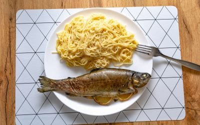 Spaghetti With Smoked Trout Carbonara